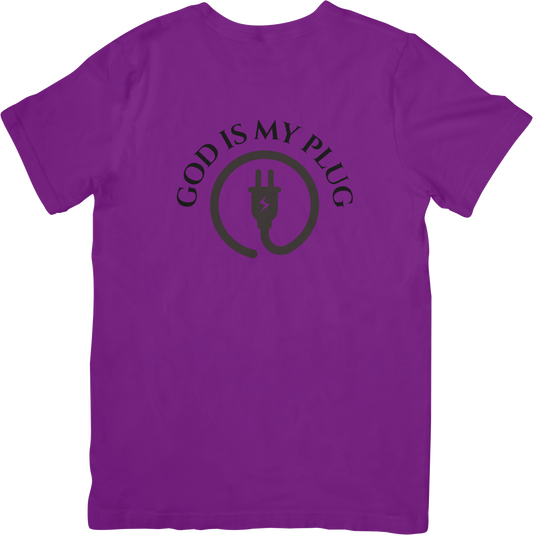 GOD IS MY PLUG- Purple and Black